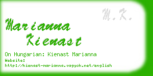 marianna kienast business card